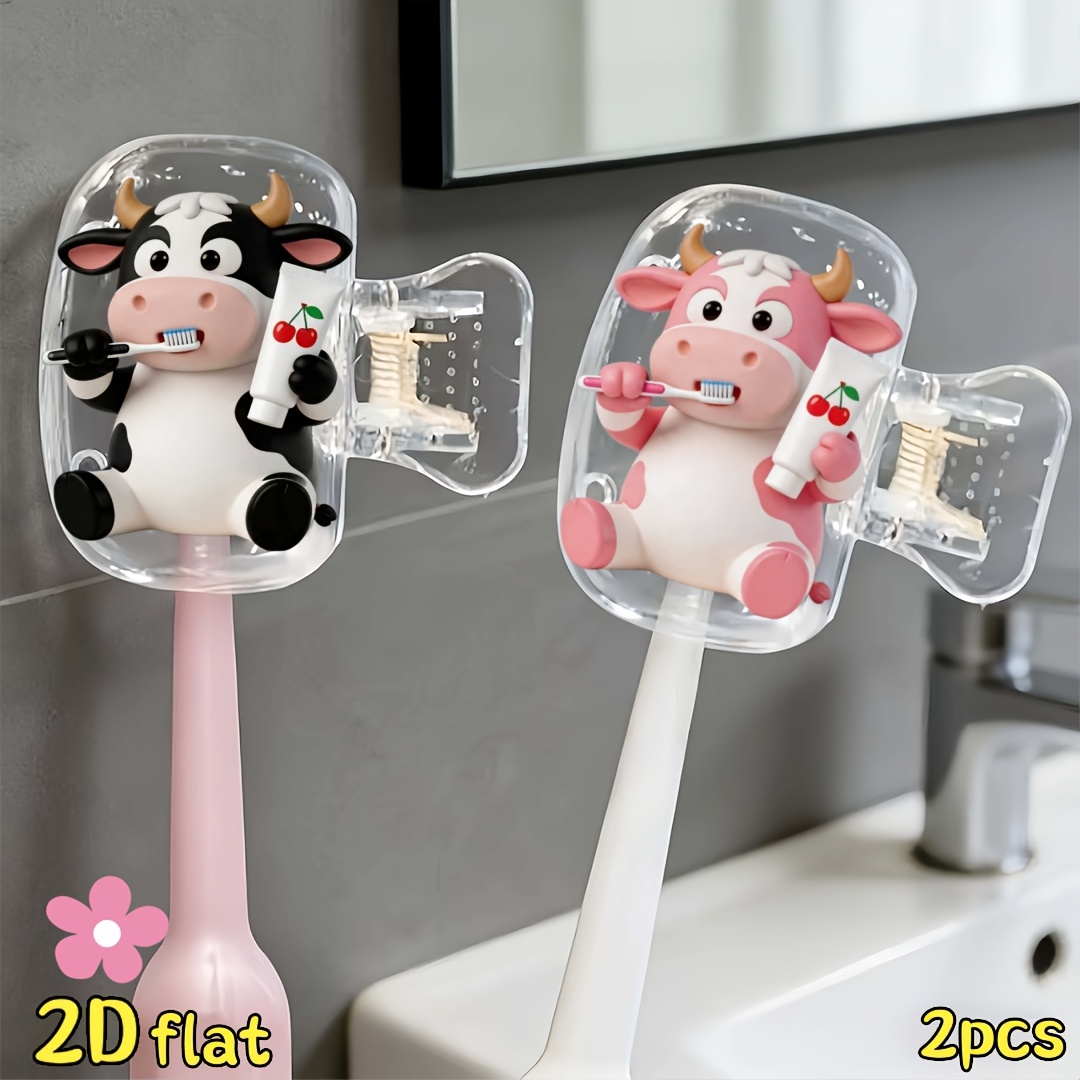 Home Essentials Bathroom Storage - 2 adet Sığır Diş Fırçası Tutucu,