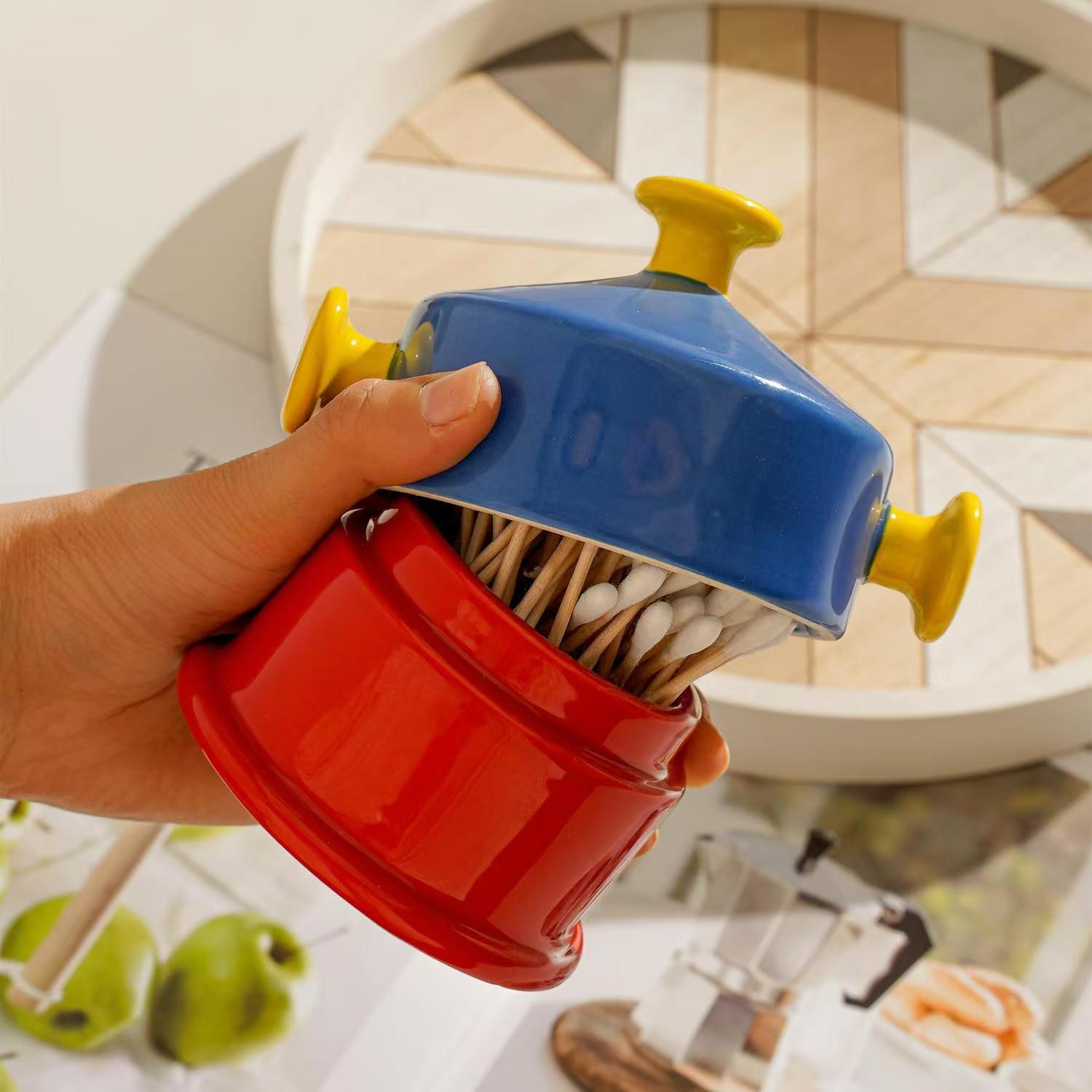 Home Bathroom Organizer - Dopamin Seramik Diş Çubuğu Tutacağı -