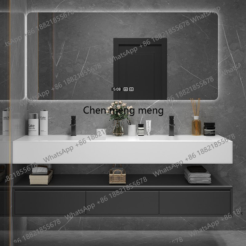Siyah Aydınlatmalı Raf Banyo D - Home Bathroom Vanity Combo incelemesi ve fiyatı