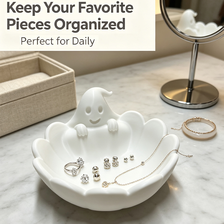 Mat Beyaz 3D Sevimli Hayalet Ş - Home Essentials Bathroom Storage incelemesi ve fiyatı